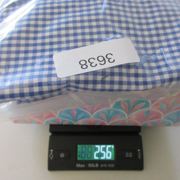 Tailorbyrd Men's Gingham Cotton Stretch Long Sleeve Shirt L Navy Sporty 256 - Picture 11 of 11